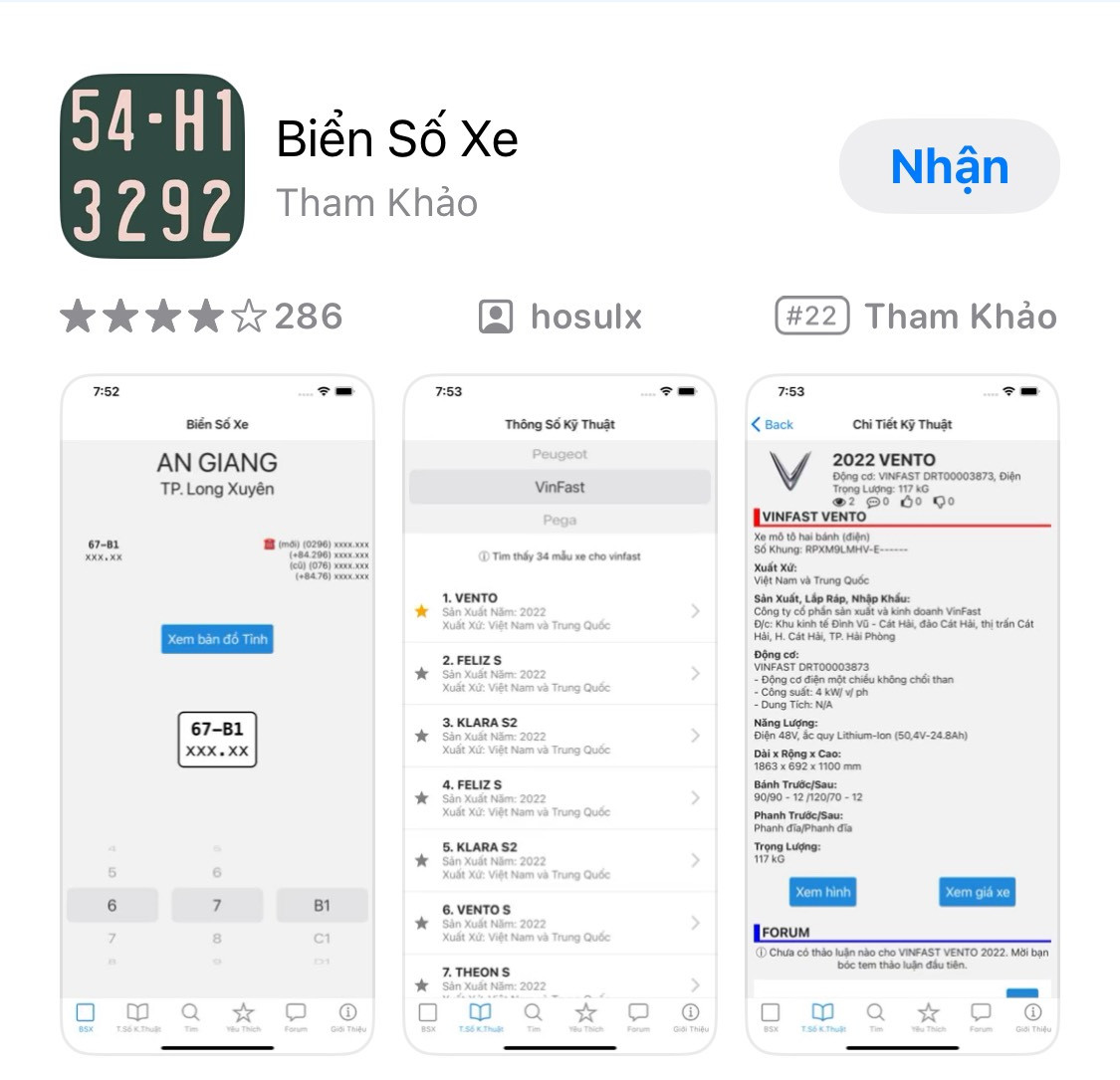 Tải app tra cứu biển số xe máy tỉnh Đồng Nai trên điện thoại