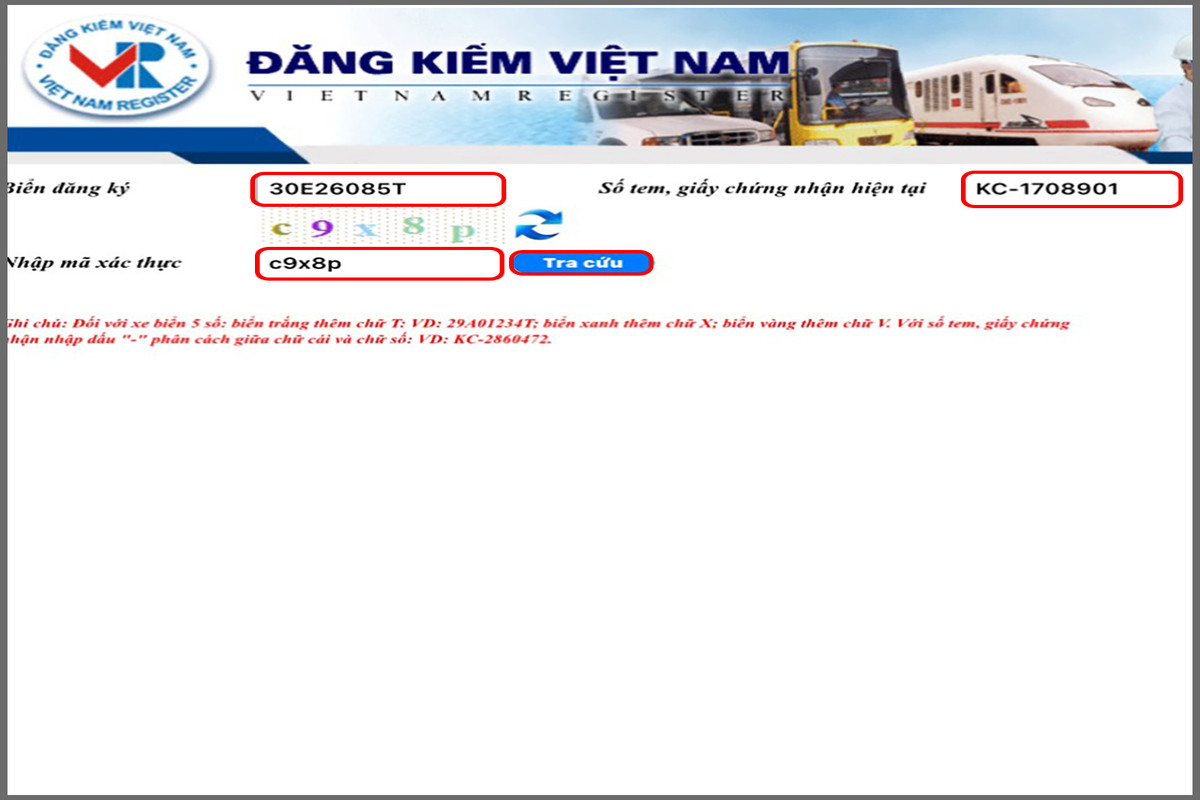 Hướng dẫn tra cứu thông tin biển số 22 là tỉnh nào tại Cục Đăng kiểm Việt Nam