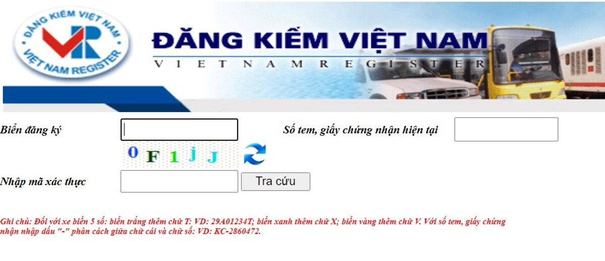 Hướng dẫn chi tiết các bước tra cứu biển số xe online trên Cục Đăng kiểm Việt Nam