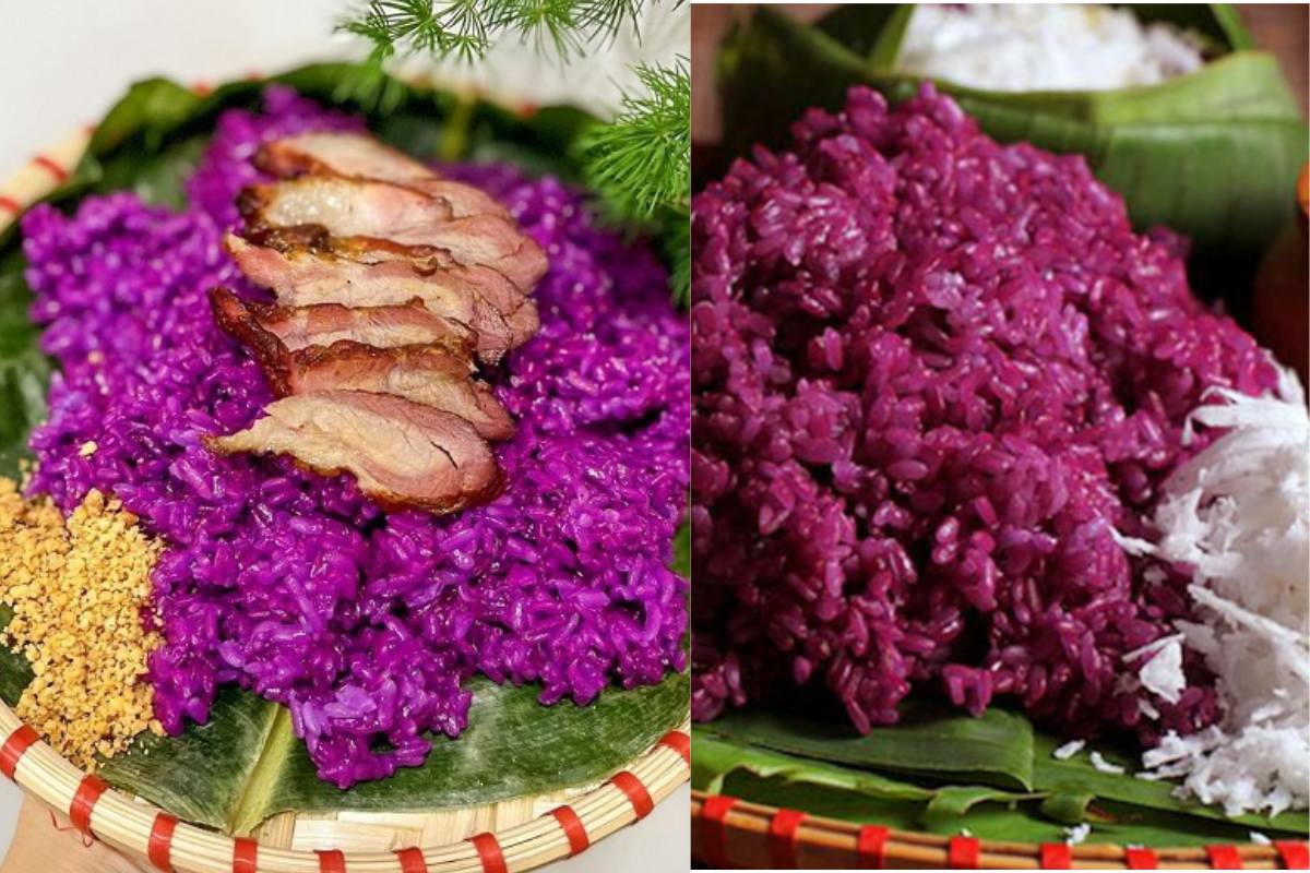 Xôi tím là một trong những món ăn nổi tiếng nhất của Lai Châu